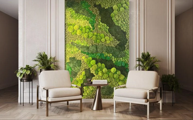 Greenerzo Bioscape PVT LTD - Latest update - Moss Wall Designers for Living Room